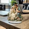 Сцена Рождества Иисуса Акриловый Настольный Орнамент Традиционное Рождественское Центральное Украшение Стола Аксессуар для Украшения Дома и Офиса