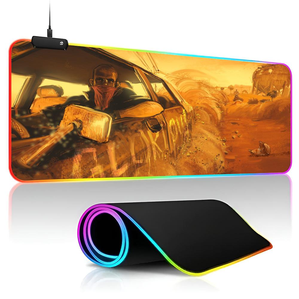 Rust 2013 Mouse Pad game RPG 40x90cm Mouse Mat Gaming Mousepads LED Keyboard Mats Luminous Desk Pads Mouse Pad For PC