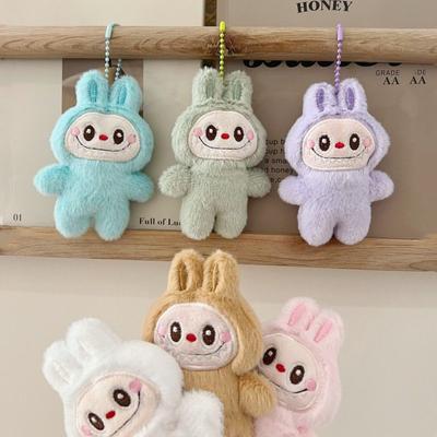 Новый мультяшный плюшевый кулон Labubu, кулон Kawaii, брелок для ключей, школьный рюкзак, кукла, девочка, мальчик, подарок, игрушки