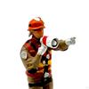 1/64 Firefighter Figures Diorama Action Realistic Tiny People Model for Micro Landscapes