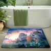 Anime Pokemon Celebi Cherry Blossom Print Absorbent Non-slip Indoor Entrance Doormat Home Bathroom Bedroom Decor Floor Rug Carpe