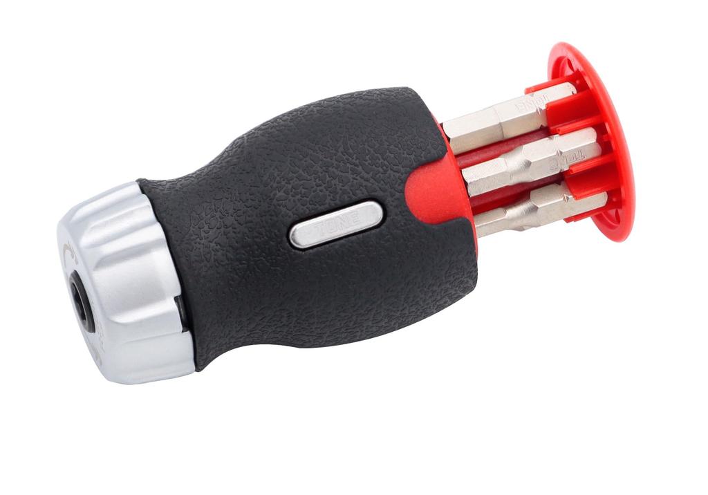 Tone RSDM6S Ratchet Stubby Driver Bit Set Magazine-Included Set, 6.35mm Width, 7-Piece