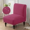 Accent Armless Chair Cover Stretch Spandex Sofa Covers Single Chair Slipcovers Solid Color for Living Room Hotel Home Decor