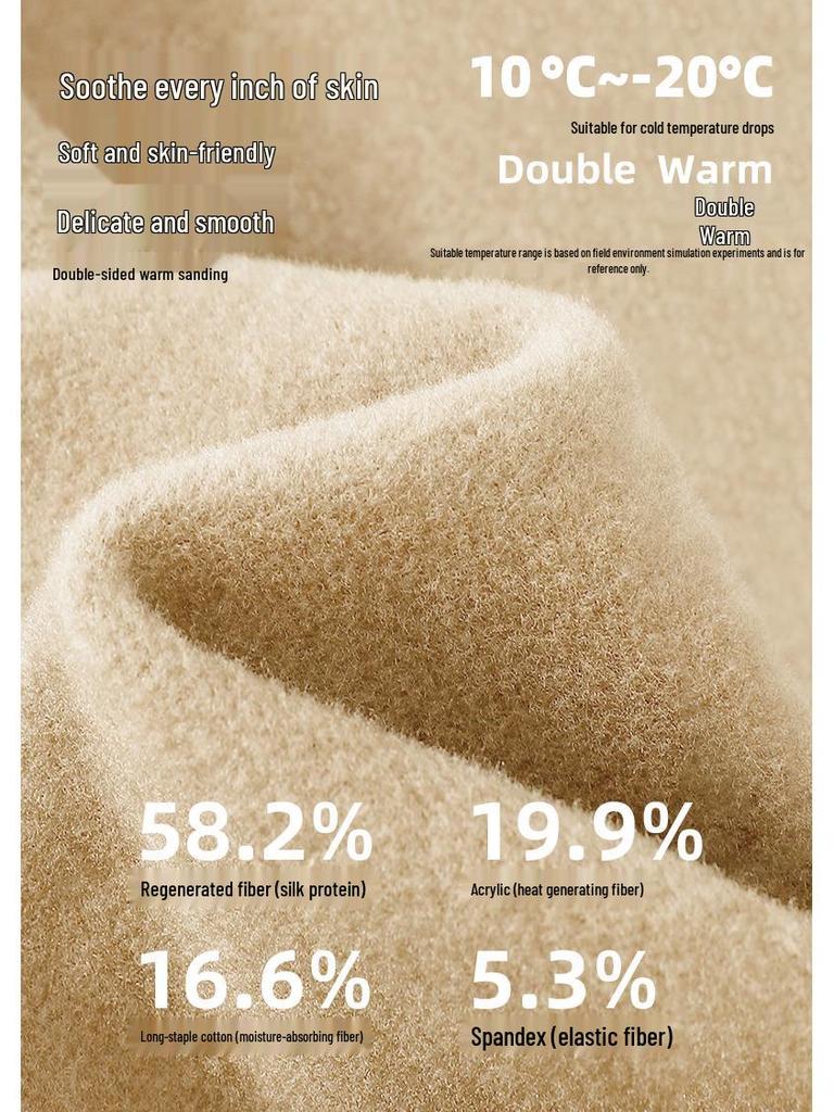 Женский теплый флисовый бархатный комплект термобелья - Утепленный, облегающий, 460 г с подогревом, пропитанный гиалуроновой кислотой зимний комплект