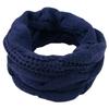 Winter Knitted Scarf Thickened Fleece Lined Warm Neck Warmer Cable Knit Pattern Soft Cozy for Cold Weather
