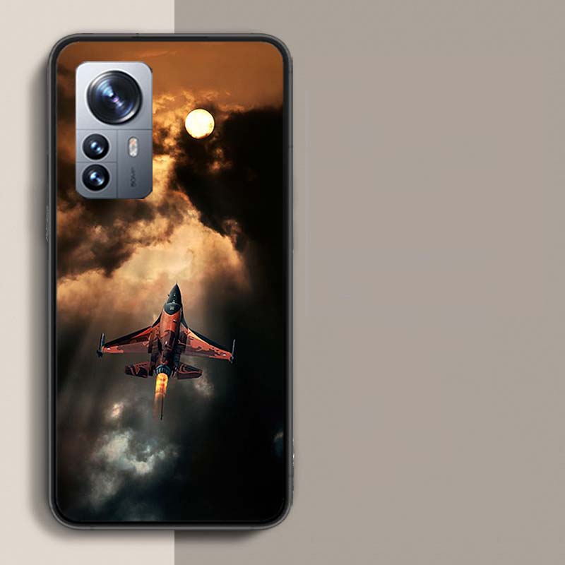 Черный Небо Истребитель Чехол Для Телефона Для Xiaomi Mi 13 12T Poco F7 Pro 14 Ultra 15 Pro 12X 12 9 8 Lite 5G 11T 11i 10 10T Pro Capa