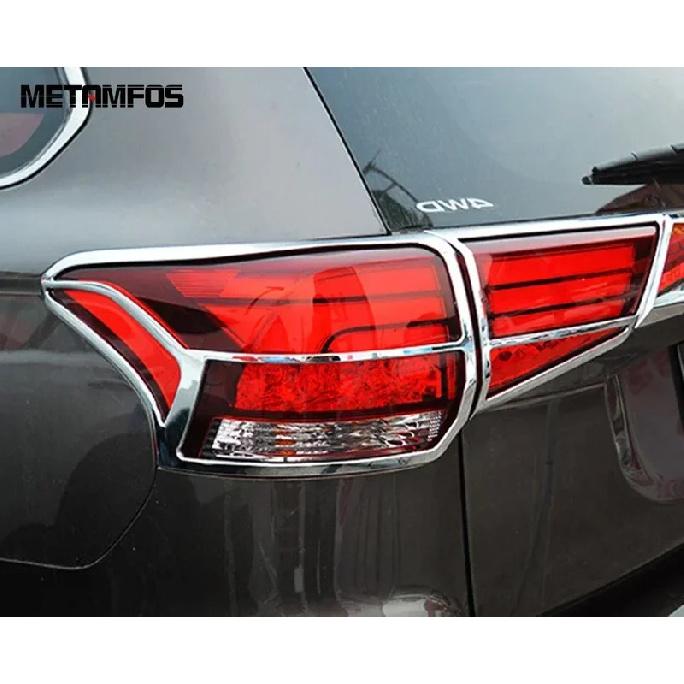Аксессуары Для Mitsubishi Outlander 2015-2018 Хромированная Накладка на Задний Фонарь Рамка Защиты Заднего Фонаря