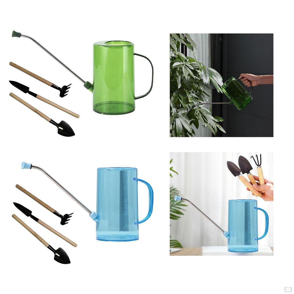 Small Watering Can for Indoor Plants, Long Spout with Sprinkler Head,