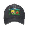 Sunny And Melon Denim Cap Casual Baseball Caps Adjustable Hat Summer Unisex Baseball Hats