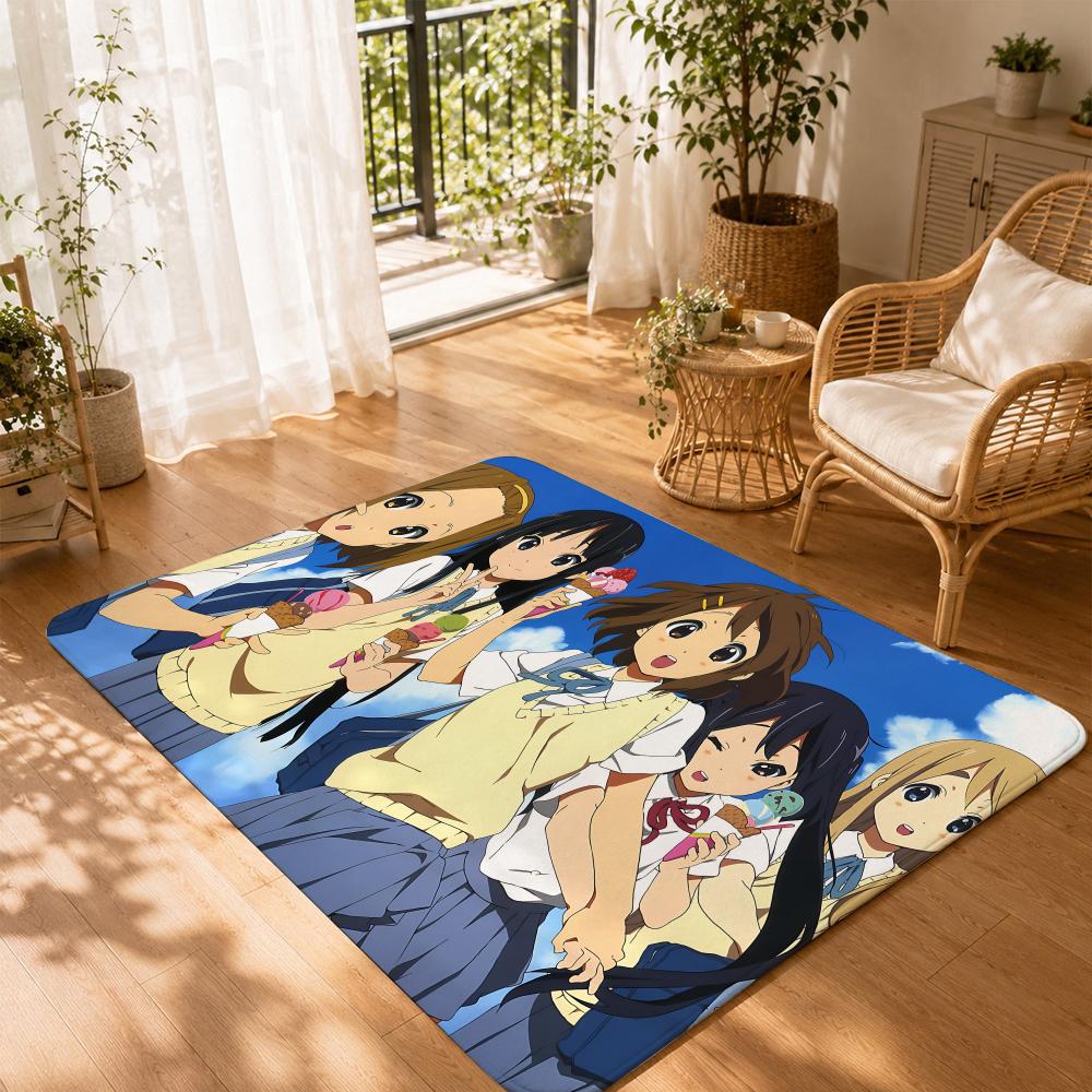 Музыкальное аниме в жанре slice-of-life K-On Коврик для пола Нескользящий Впитывающий коврик для пола Декоративный ковер для дома Ванной комнаты Спальни Прихожей