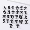 Простая серия 26 английских букв Манжеты из сплава Заглавные буквы A-Z Мужские Черные Пряжки для рубашки Манжеты Оптовая продажа