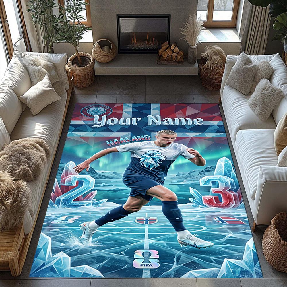 Haaland Personalized Name Floor Mat Suitable For Outdoor Decorate Room Study Room Dining Room Antislip Carpet Decorate Offices Best For Christmas