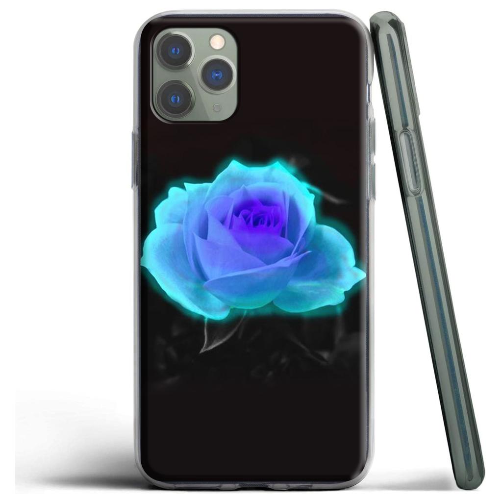Красивый силиконовый чехол со светящейся розой для Apple iPhone 12 Mini 11 Pro SE XS X XR Max 8 7 6S 6 Plus 5S