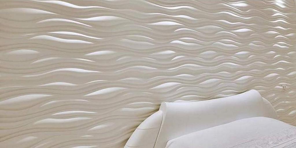 3D Wall Panel Mold for Gypsum, Plaster or Concrete Tile for Decorative Wall Panels 'Force'