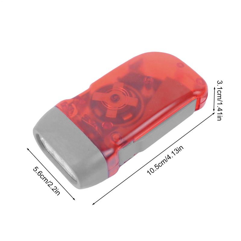 LED Dynamos Wind Up Flashlight Hand-pressing Crank No Battery Torch Camping Lamp Light For Outdoor Home Blue Red