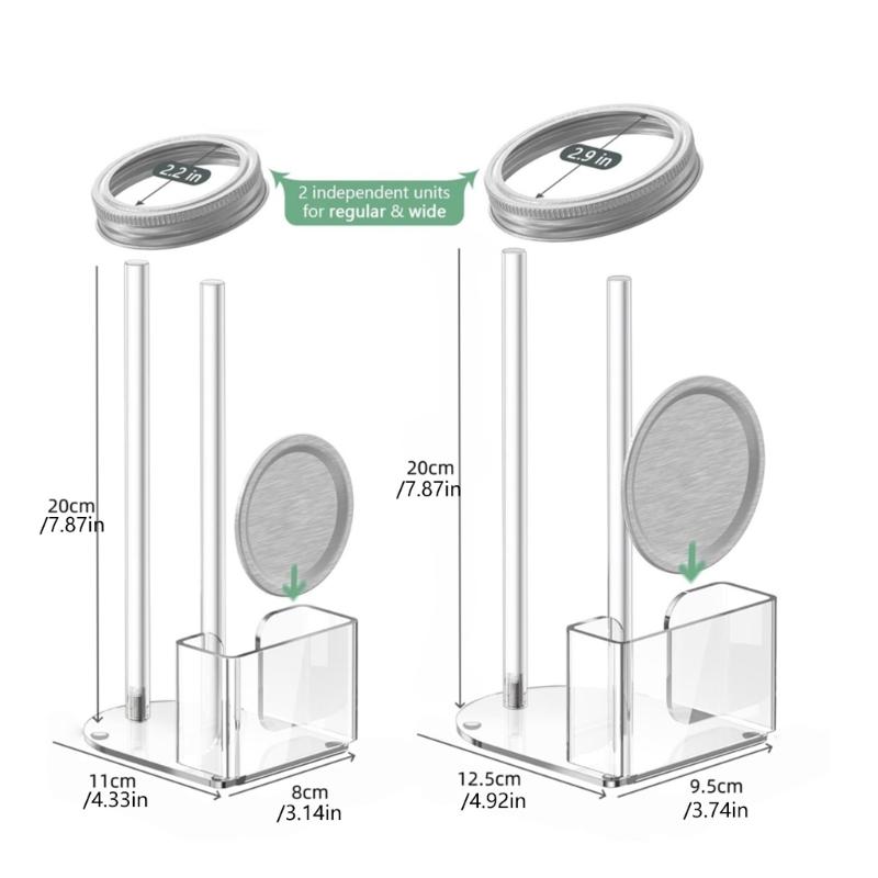 Elegant Acrylic Storage Solution for Mason Jar Lids Home Kitchen Organizer Unit Home Organization Solution