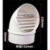 New PVC Ventilation Exhaust Grille round Wall Ceiling Air Vent Grille Ducting Cover Outlet Heating Cooling Waterproof Vent Cap
