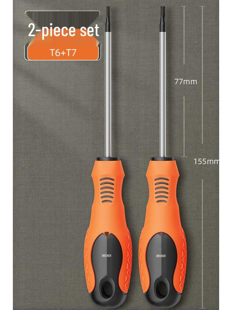 Green Forest Magnetic Hex & Mi Word Screwdriver Set: T8, T15, T20, T25, T30