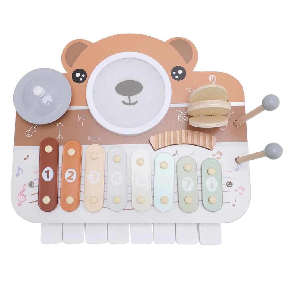 Деревянная музыкальная ударная игрушка для развития координации рук и глаз, детский музыкальный инструмент с молоточками, кастаньеты
