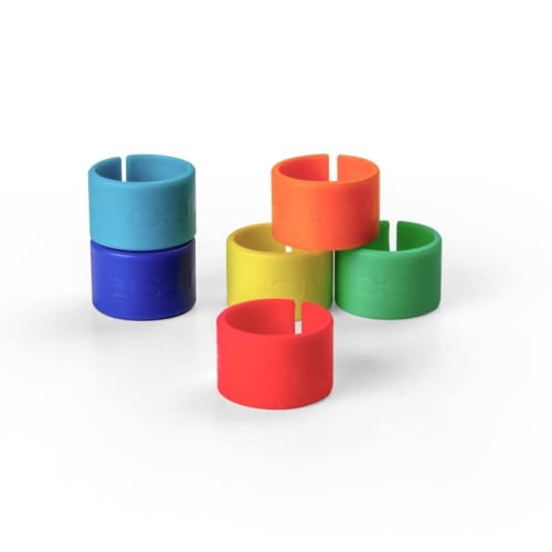 ZOOM XLR-6c 6-Color Pairing Color IDs for XLR Cables, Total of 12, Fits Most XLR Connectors, Compatible with P4/P8/L-8