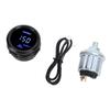52mm Digital Oil Pressure Gauge Oil Press Meter with Blue Back Light Universal Fit for 12v Vehicle