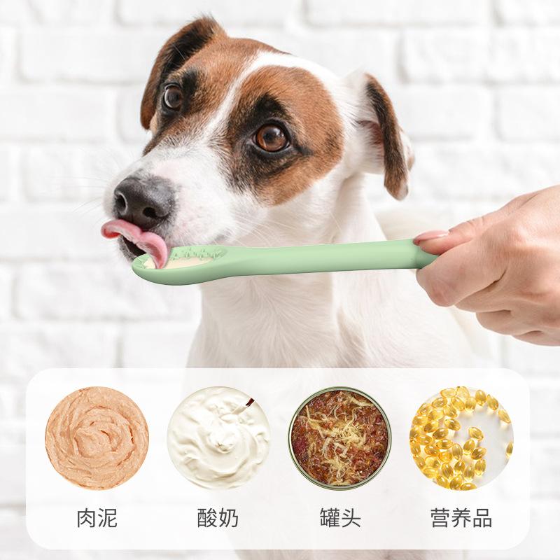 Новая силиконовая ложка для кормления щенков, силиконовая ложка для медленного кормления щенков, ложка для лекарств, ложка для медленного кормления кошек