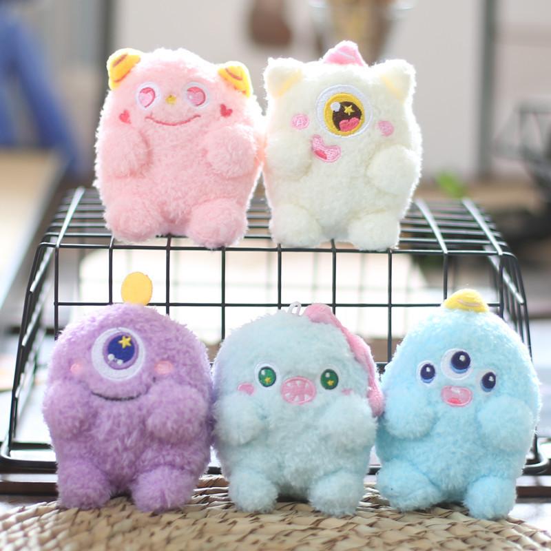 Очаровательный брелок-плюш «Маленький монстрик», восхитительный мультяшный стиль, мягкий и приятный на ощупь, с большими глазами