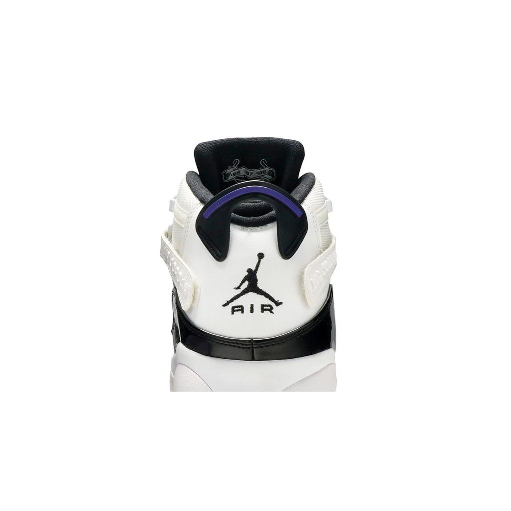 Air Jordan 6 Rings 'Concord' (унисекс) Белые / Черные-Темно-лиловые Винтажные Баскетбольные Кроссовки 322992 104