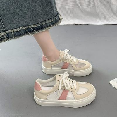 Женские кроссовки 2024 года, новые женские кроссовки для тренировок, повседневные туфли на плоской подошве, женские кроссовки на платформе, сетчатые дышащие кроссовки для бега