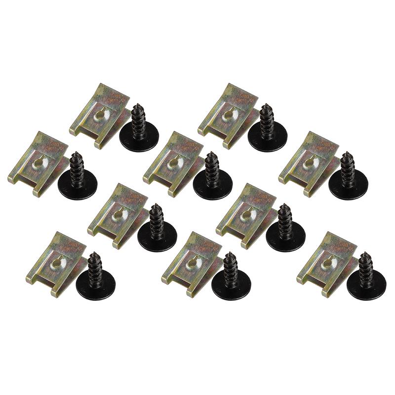 N90775001 N91160401 10 Sets Fender Liner Splash Shield Guard Screw Clip Kit N90974701 Fit for VW Jetta Golf Passat Beetle