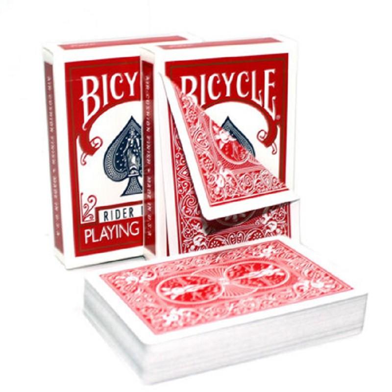 Bicycle Double Red/Blue Back No Face Playing Cards Gaff Deck Card Games Magic Tricks