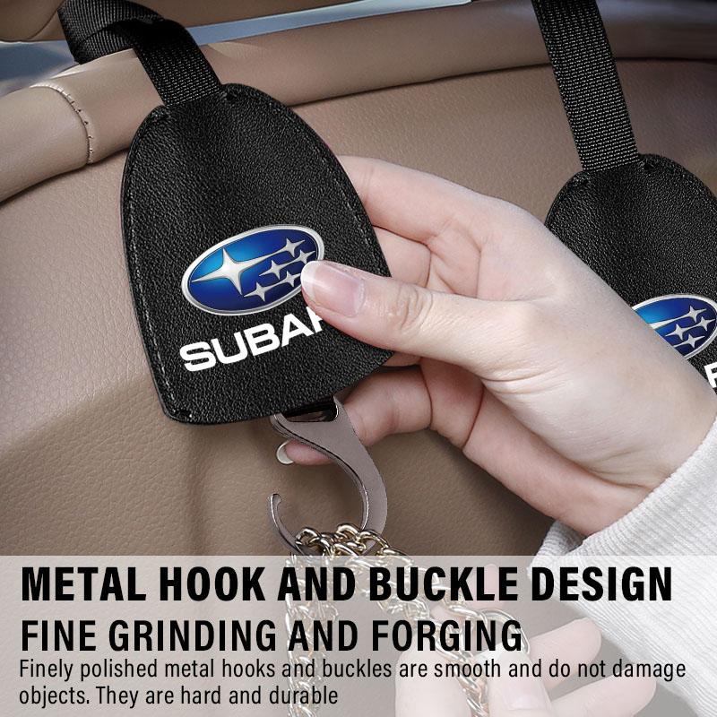 1/2 шт. Кожаные крючки на спинку автомобильного сиденья, портативная вешалка для сумок для Subaru LEGACY Forester Outback Rally WRX WRC XV Impreza