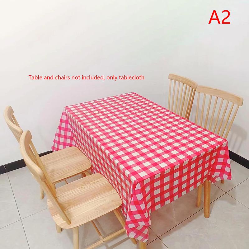 Одноразовая скатерть в красную и черную клетку для свадьбы, дня рождения, вечеринки, пикника в помещении, на открытом воздухе, пластиковая водонепроницаемая скатерть