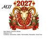 Декоративные сезонные оконные пленки 2027 Новый год Корона Овца Статическая наклейка на стекло, Многоразовая ПВХ Праздничные витрины Наклейка с русским