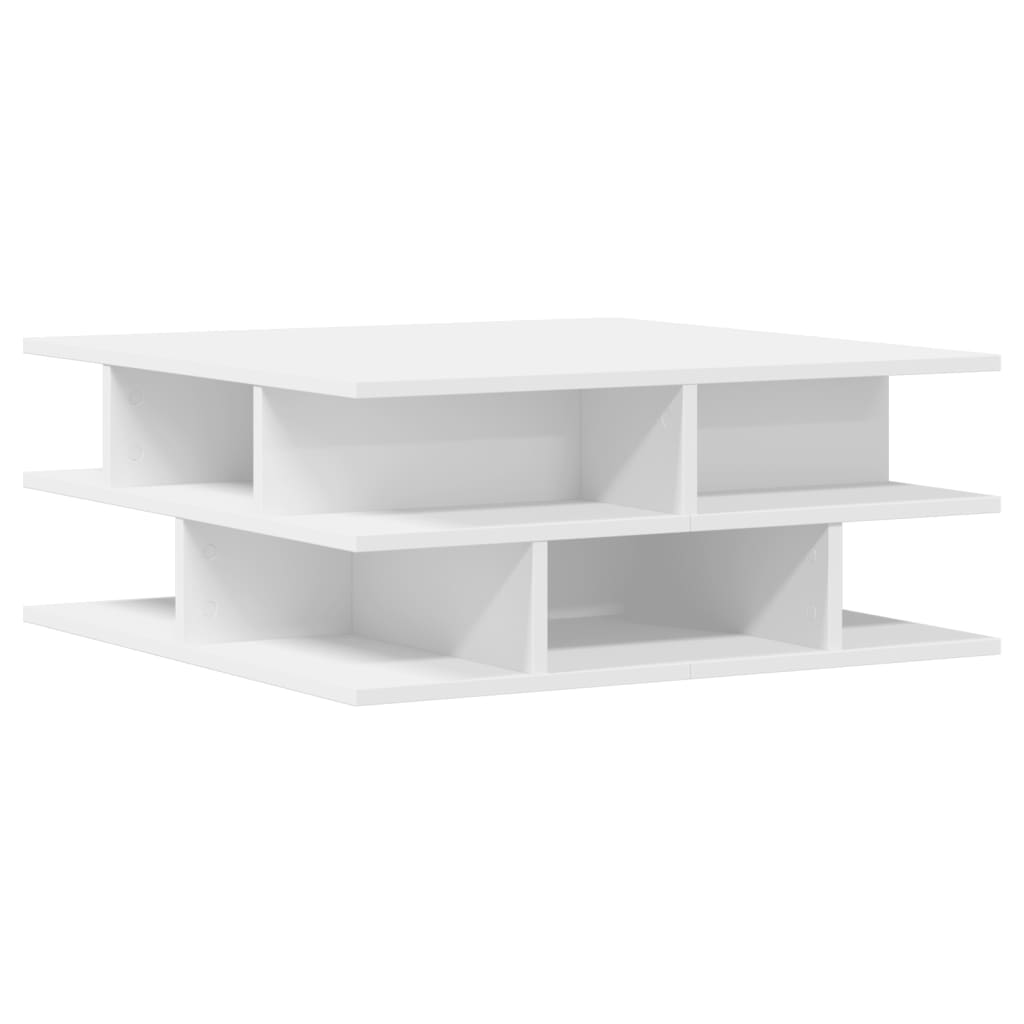 Coffee Table White 70 x 70 x 29 cm Engineered Wood