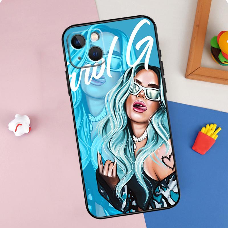Чехол для телефона певицы Karol G для iPhone 16 Pro Max 11 12 13 14 15 Pro Max Mini XR 16e 15 16 Plus Защитный корпус