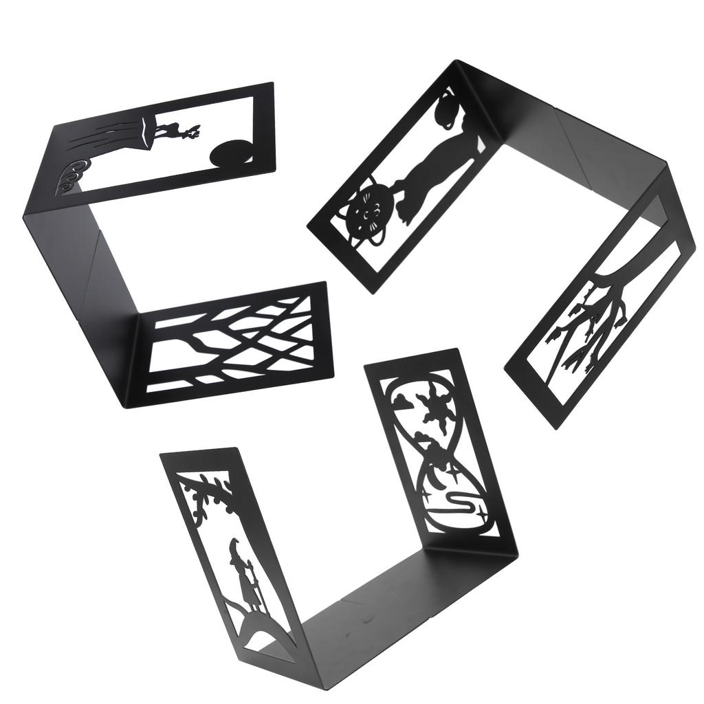 2 шт. Металлический держатель для книг, настольная книжная полка, разделитель для хранения книг и документов, принадлежности для рукоделия