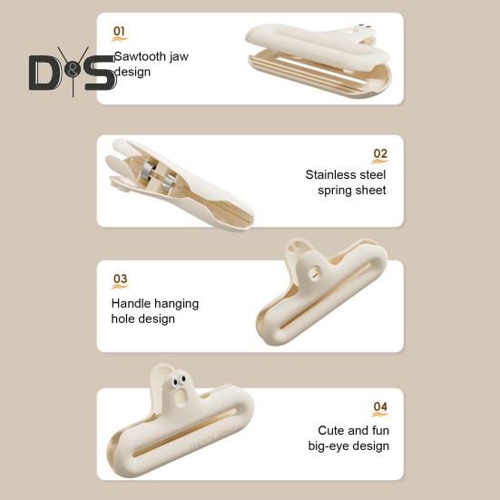 Зажимы для пакетов с чипсами 4,7 дюйма, бумажные зажимы для пакетов с закусками, прочные уплотнительные ручки, цветной запайщик пакетов для закусок, чипсов