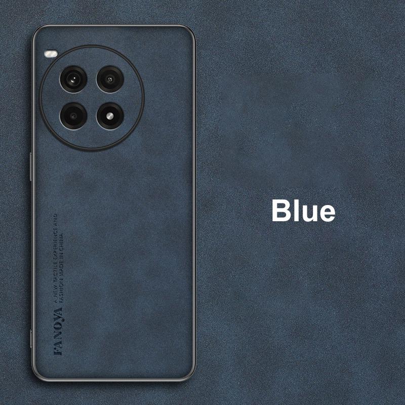 Для OnePlus Ace 3 Pro Чехол Роскошный PU Кожаный Чехол Для Телефона Для OnePlus Ace 3 Ace3 Pro 5G Задняя Крышка Матовый Силикон Полная Защита