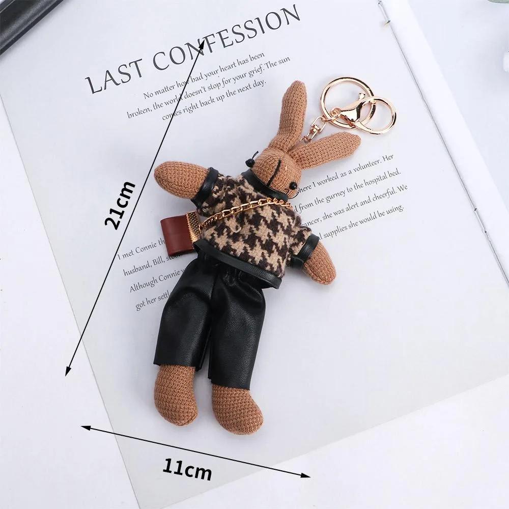 Christian Easter Rabbit Plush Doll Soft Fluffy Easter Bonnie Rabbit Doll PP Cotton Comfortable Animals Stuffed Toy