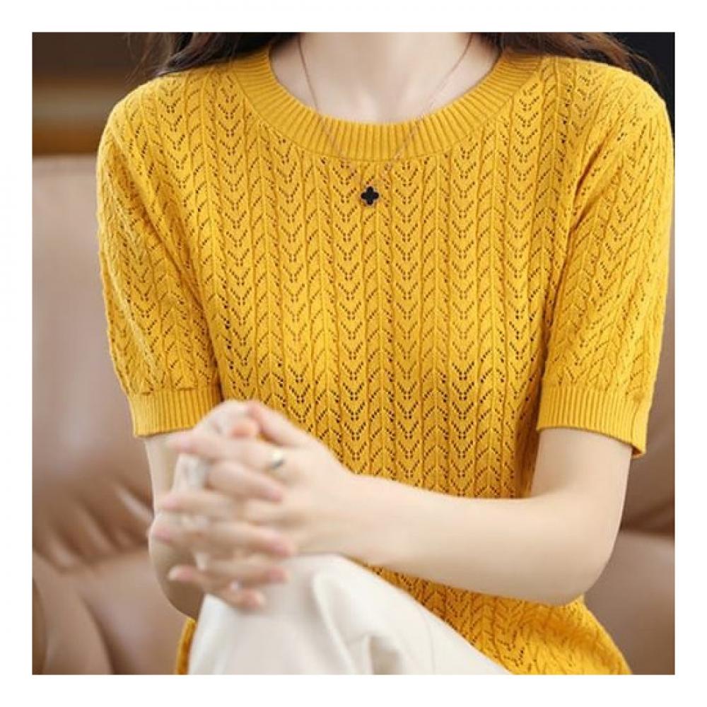 Navava Thin Silk Short Sleeve Knit Nk2069