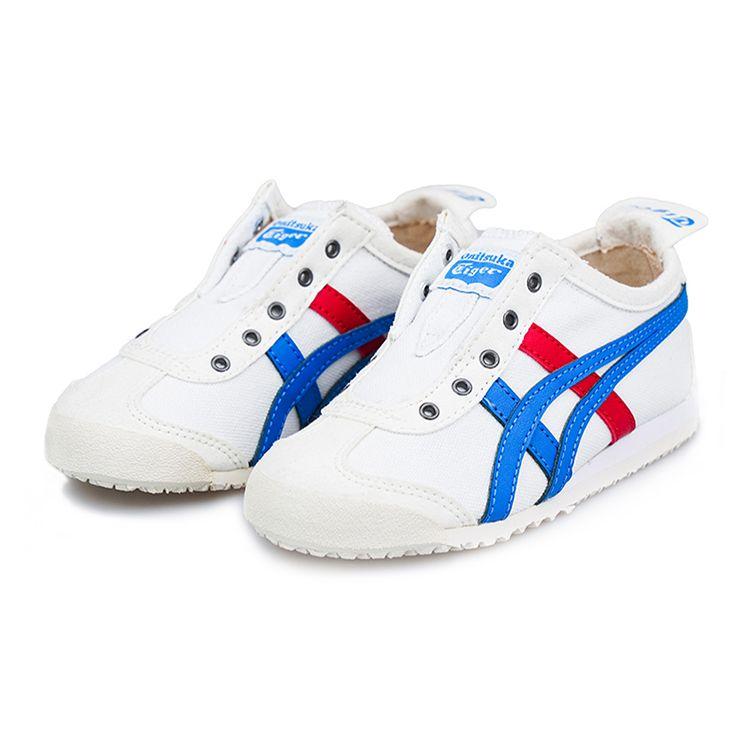 ONITSUKA TIGER Mexico 66 Slip-On PS White Directoire Blue Kids Sneakers 1184A085-100