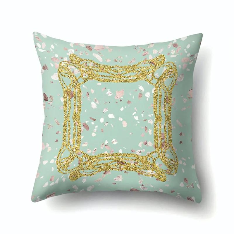 45x45 см наволочка с геометрическими полосками простая мраморная лоскутная наволочка для подушки художественный линейный диван офисное сиденье домашний декор