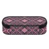 Pencil Case Smooth Zipper Multi Compartment 300D Polyester with Main Pocket Mesh Layer and Removable Pen Divider for Students