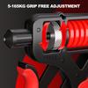 Grip Strength Trainer Adjustable Distance 5-165kg Ergonomic Non-Slip Rubber Hand Gripper Forearm Strengthener