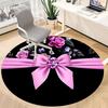 1pc Floral Ribbon Bow Chair Carpet for Office, Non-slip, Soft and Durable Office Rug for  Decoration, Perfect for Office yy251229138