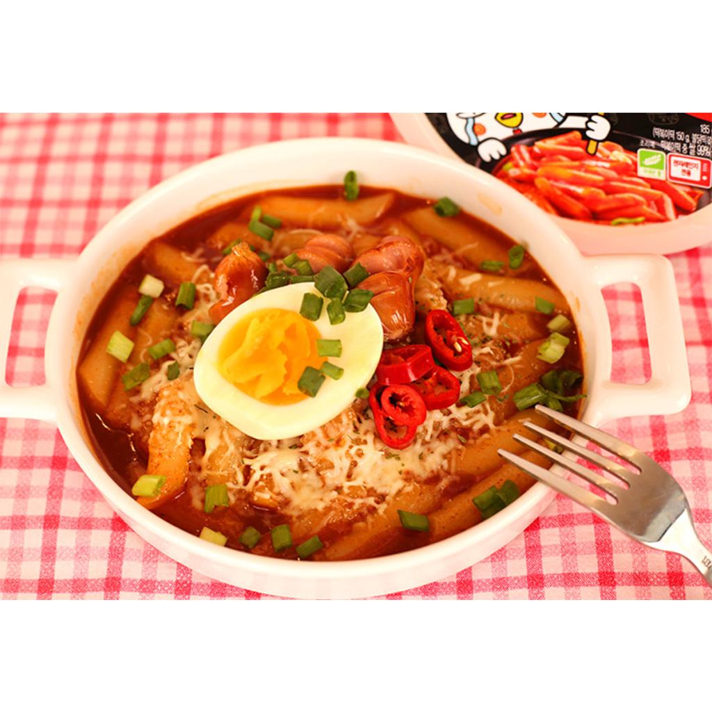 Samyang БУЛДАК Ттокбокки с курицей оригинальное, карбо, розовое, 3 шт. (2 варианта)