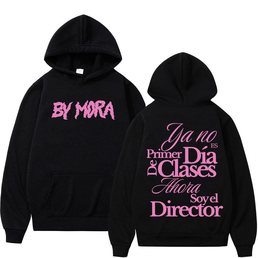 Rapper Mora Double-sided Printed Hoodies Men Women Aesthetic Trend Pullover Long-sleeved Loose Harajuku Sweatshirts Streetwear