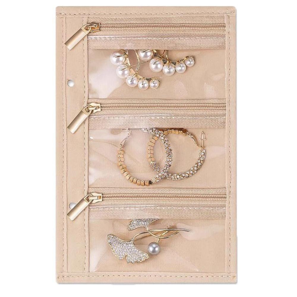Bracelet Rings Velvet Jewelry Packing Bag Transparent Jewelry Organizer Jewelry Organizer