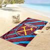 Пляжное полотенце с принтом West Ham United, большое, мягкое, быстросохнущее, для пляжа, кемпинга, плавания